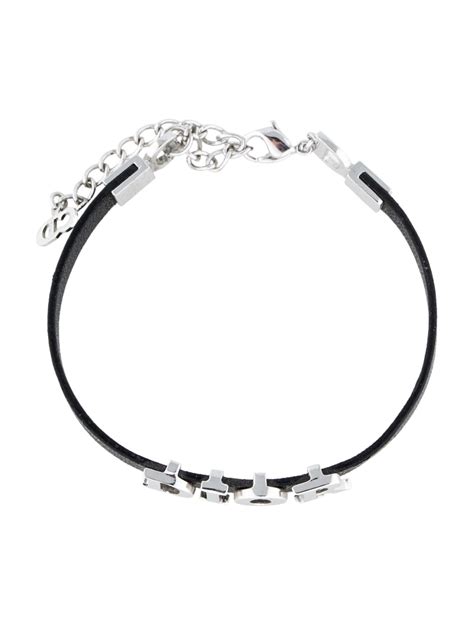 christian dior leather bracelet